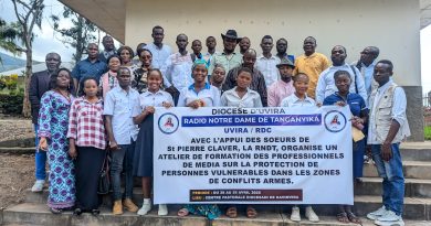Sud-Kivu: Le Rôle et responsabilités des médias dans la protection des personnes vulnérables en zones de conflits armés, au centre d’un atelier de formation à Uvira.